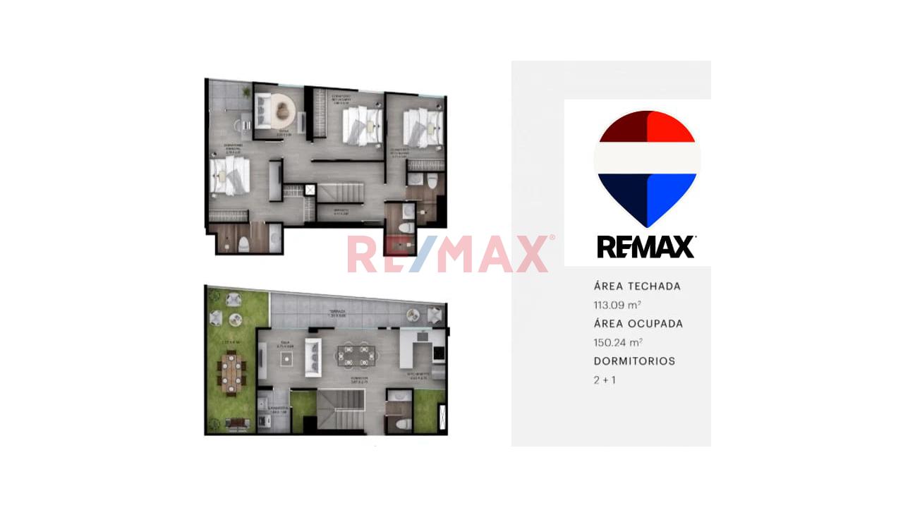 Venta Duplex En Estreno Con Patio En Miraflores