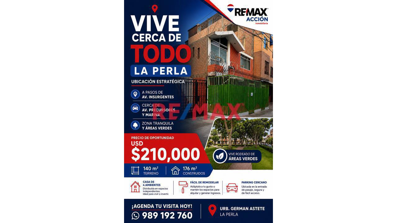 ¿Te Imaginas Vivir En La Perla Donde Todo Te Queda A Minutos Y Cerca A San Miguel? - 1