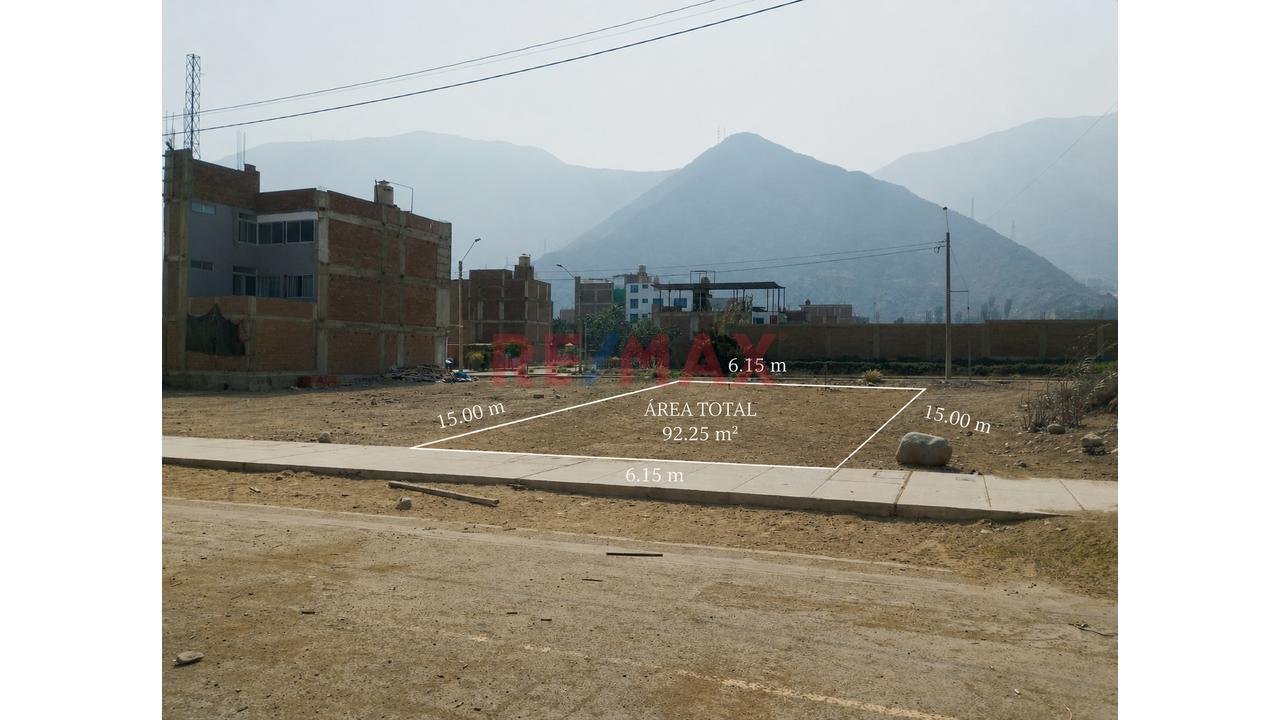 Terreno 92M2 En Sol De Huampaní Vi Etapa Lurigacho - Chosica, Inscrito Sunarp, Servicios Completos, A Minutos De Nueva Autopista Ramiro Priale - 4