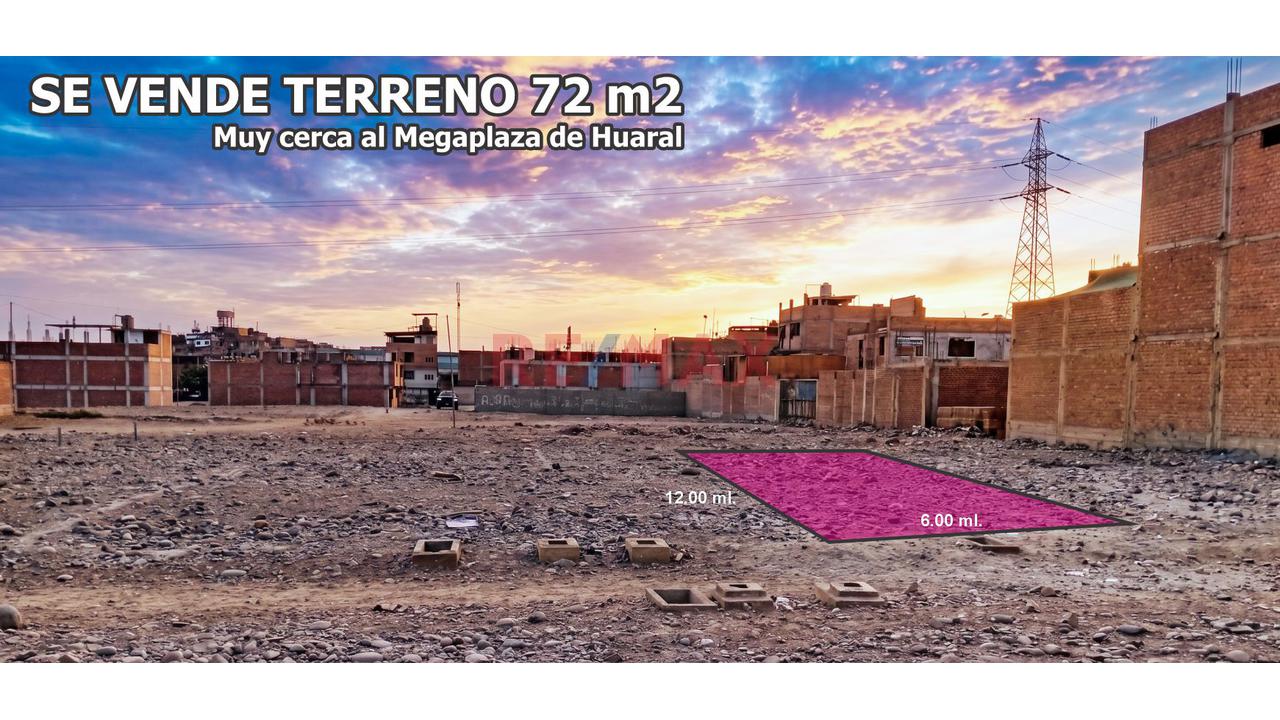Se Vende Terreno 72 M2 Cerca Al Megaplaza De Huaral