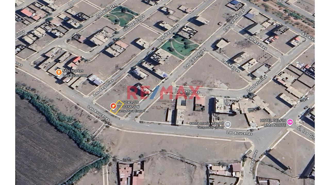 Venta De Terreno En Carabayllo Urb.Santa Maria 7 Etapa