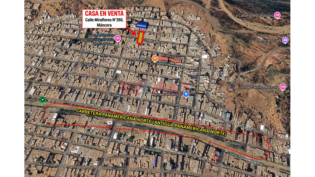 🏡 Se Vende Casa Como Terreno Con Doble Frente En Máncora - 150 M2 - 4