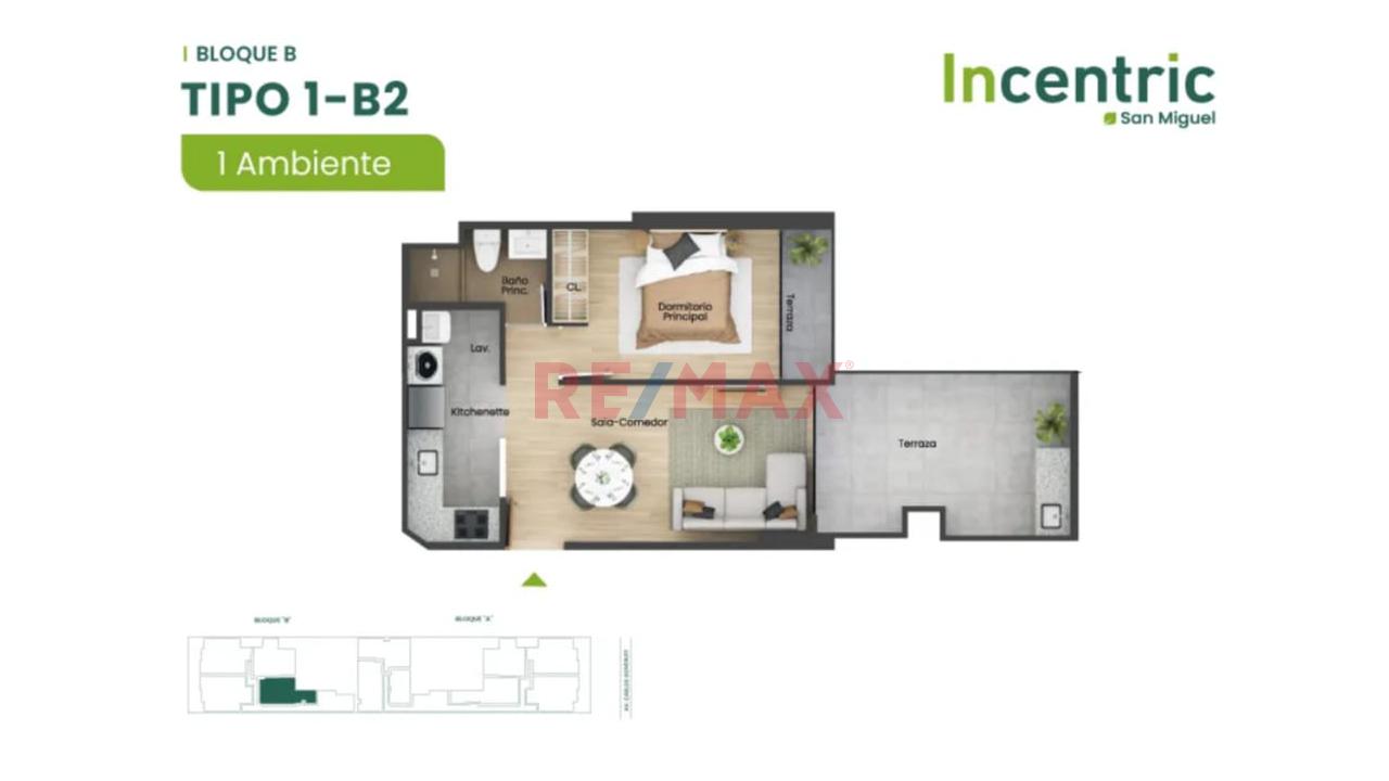Proyecto Incentric San Miguel- Dpto. 1 Dormitorio — foto 2