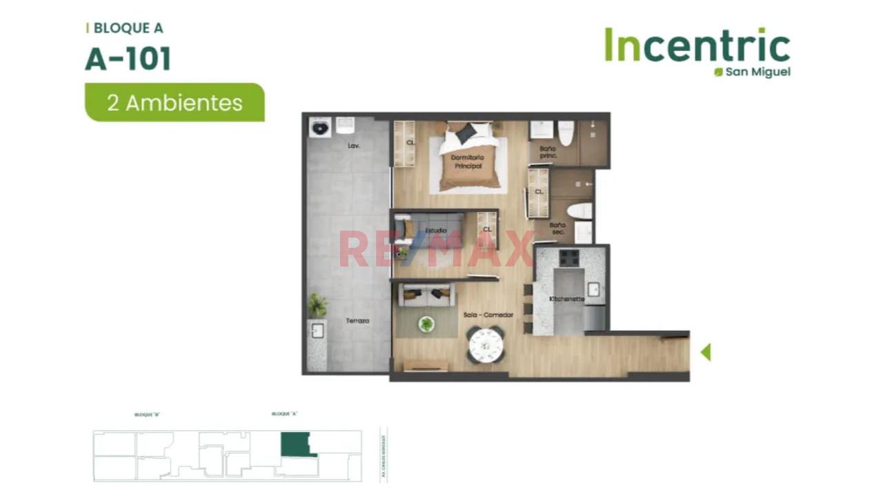 Proyecto Incentric San Miguel- Dpto. Dos Dormitorios — foto 6