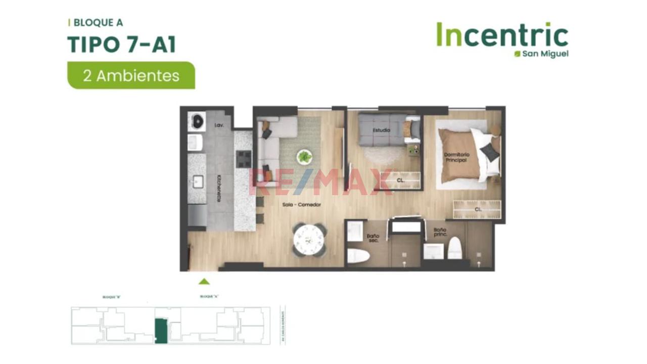 Proyecto Incentric San Miguel- Dpto. Dos Dormitorios — foto 9