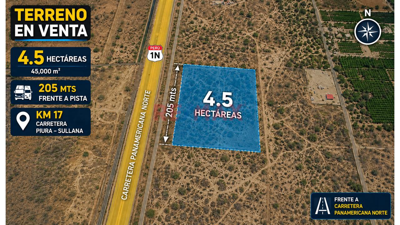 🏭🚛 Terrenos Frente A Pista En Venta | 📍 Corredor Piura – Sullana | 🛣️ Frente A La Carretera Piura – Sullana | 📍 Km 16, Km 17 Y Km 19 - 5
