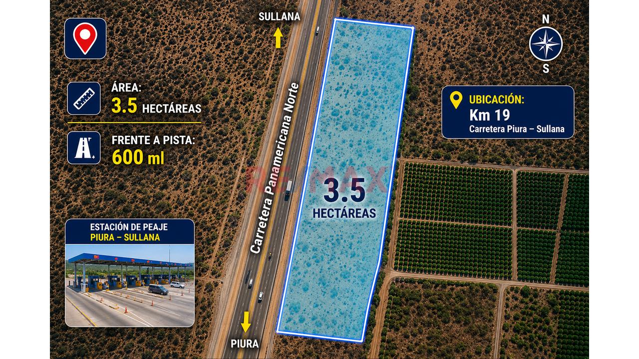 🏭🚛 Terrenos Frente A Pista En Venta | 📍 Corredor Piura – Sullana | 🛣️ Frente A La Carretera Piura – Sullana | 📍 Km 16, Km 17 Y Km 19 - 8