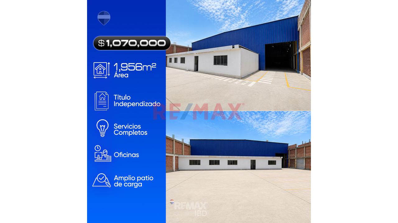 Local Industrial En Venta – Puente Piedra 1,967 M² | Amplio Patio De Maniobras | A 1 Minuto De La Panamericana Norte — foto 2