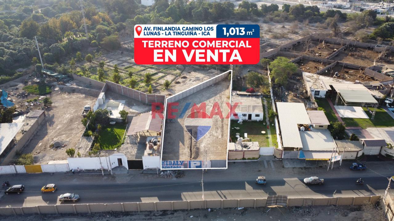 Terreno De 1,013 M² En Venta Sobre Av. Finlandia – Los Lunas | La Tinguiña - 1