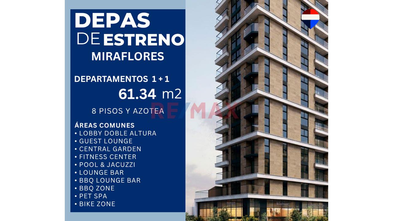 Flats De 1 + 1 Con Con Balcon Y Terraza