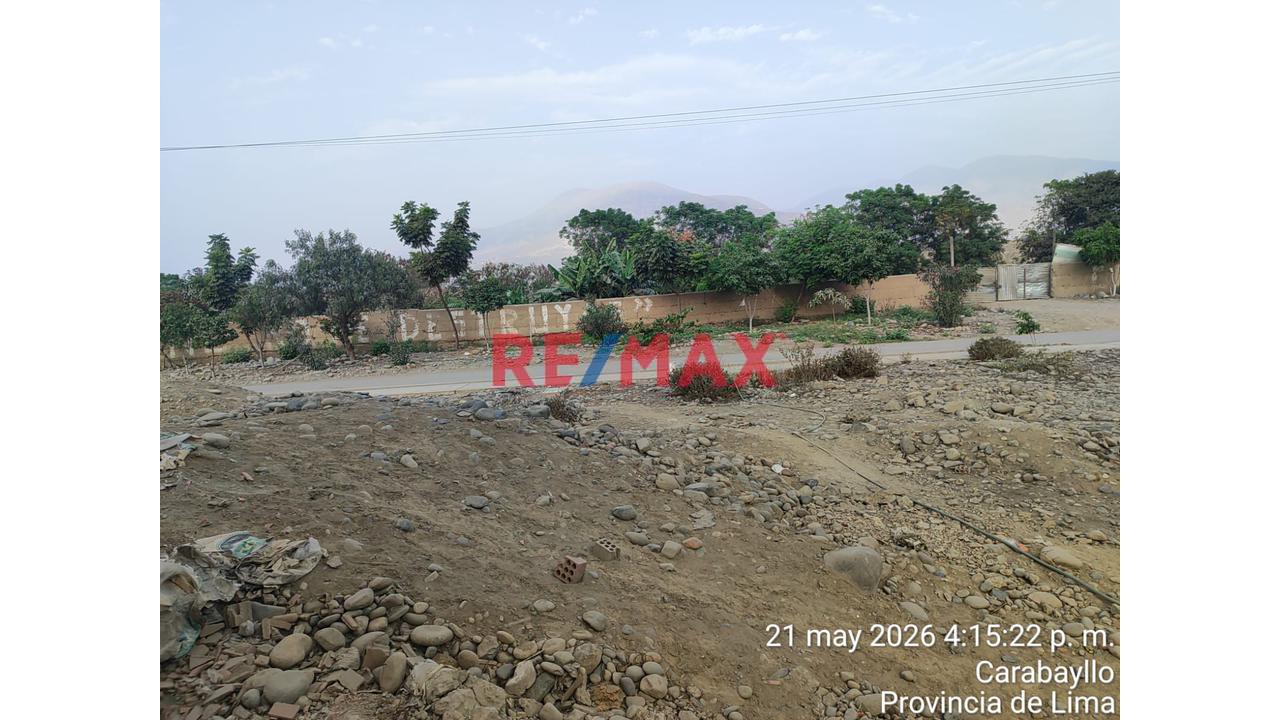 Se Vende Amplio Terreno De 225 M2 , Urb. La Rinconada De Carabayllo