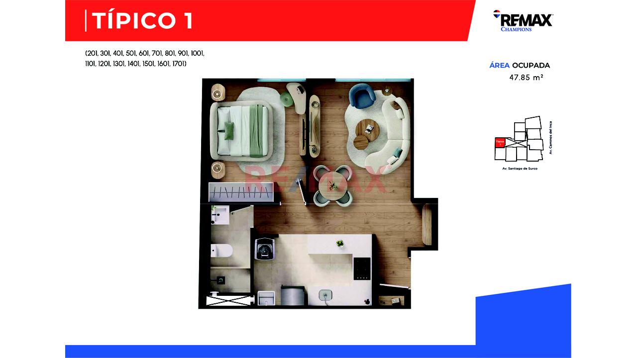 Pre-Venta De Exclusivos Departamentos De 1 Dormitorio En Surco — foto 3