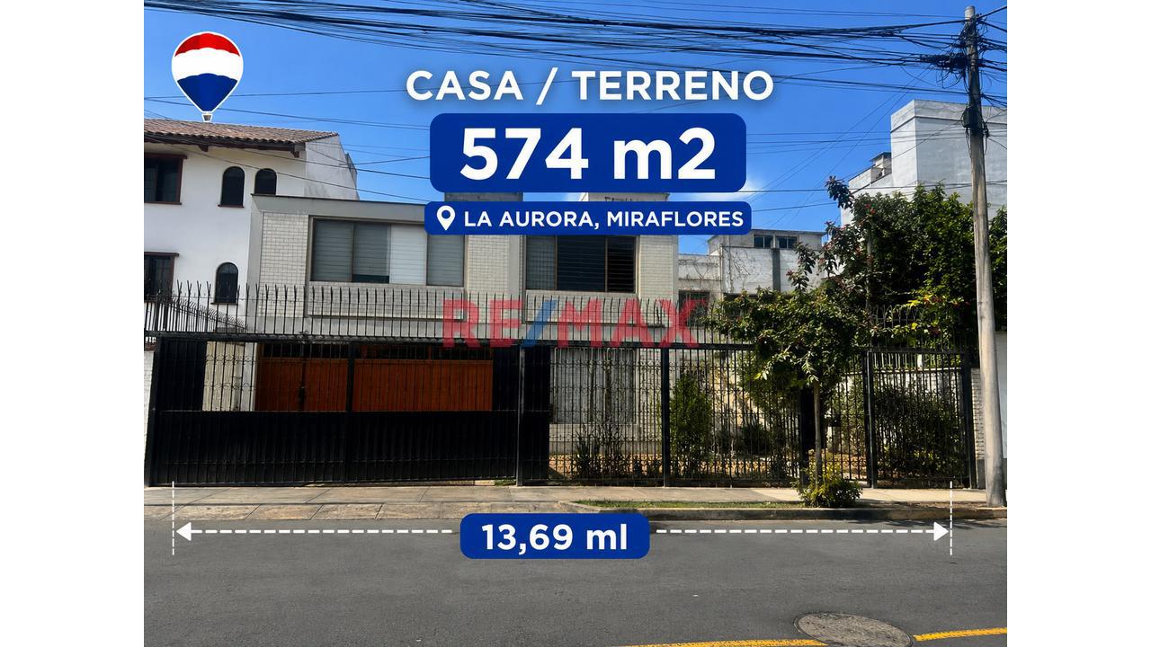 Vendo Casa / Terreno 572 M2 Miraflores