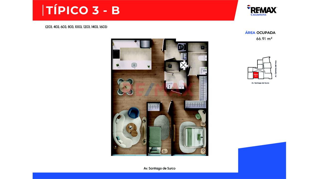 Pre-Venta De Exclusivos Departamentos De 2 Dormitorio En Surco - 3