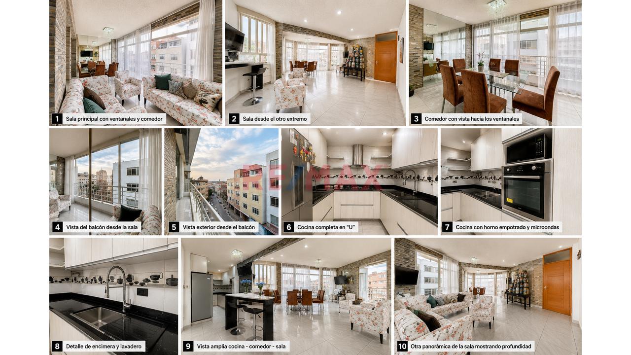 Venta Departamento La Victoria - 4To Piso 140Mt2 - Opcion 3 Habitaciones Con Balcon Terraza - Vista Calle