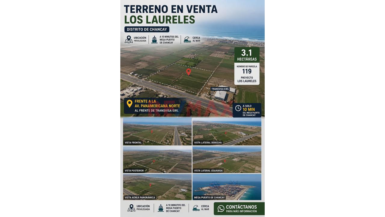 Vendo Terreno 31,000M2 - Km 38 Panamericana Norte - Chancay - 2