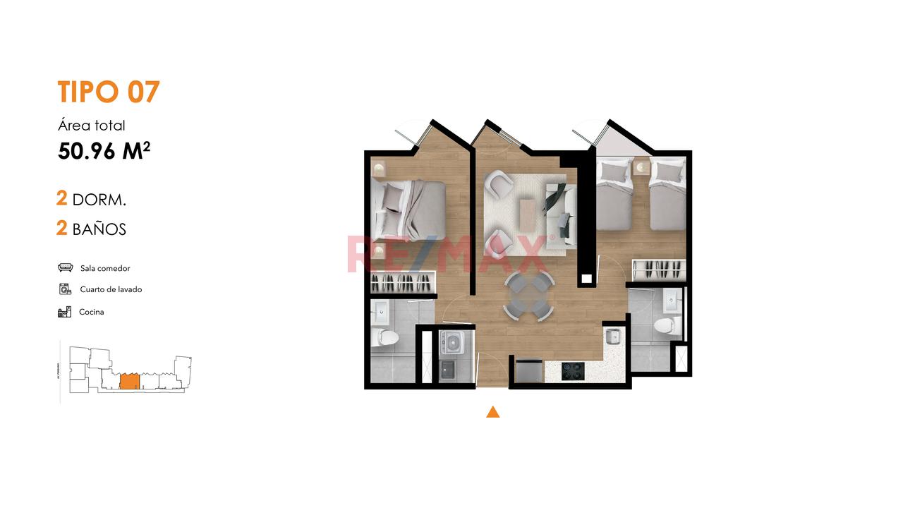Departamento Flat Magdalena