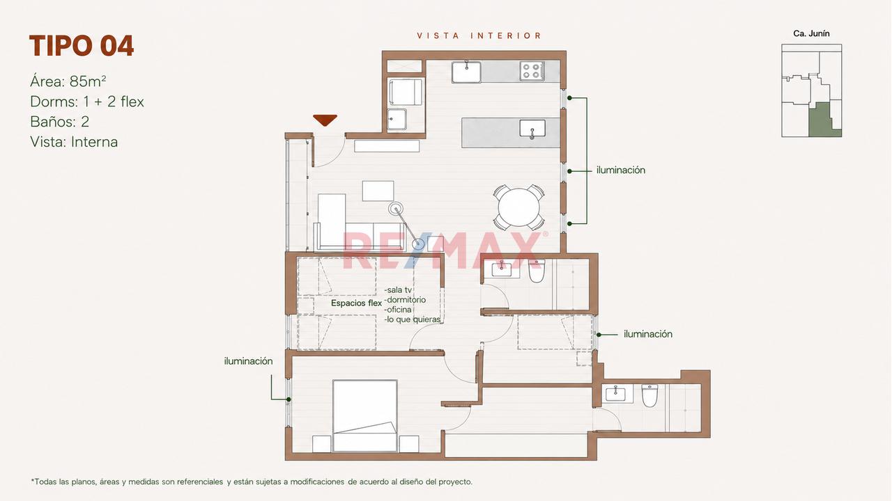 **Departamento De Estreno En Venta En Miraflores De 85 M² Con Ambientes Flexibles Y Rooftop** — foto 7