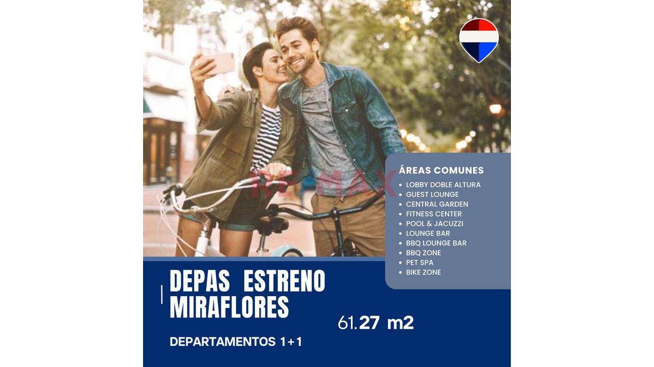 Flat En Miraflores 1 Mas 1