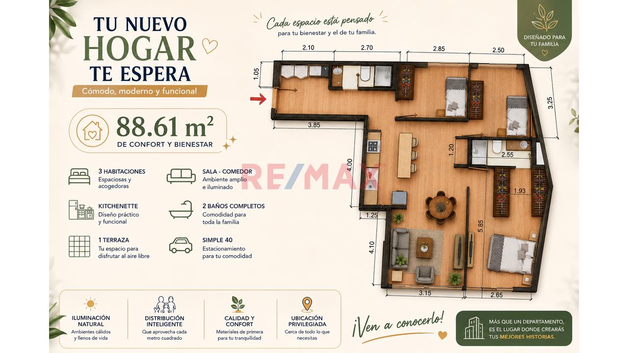 Preventa En Casuarinas Sur | 88.61 M² | 3 Dormitorios | Terraza | Cochera | Inversión Con Alta Valorización