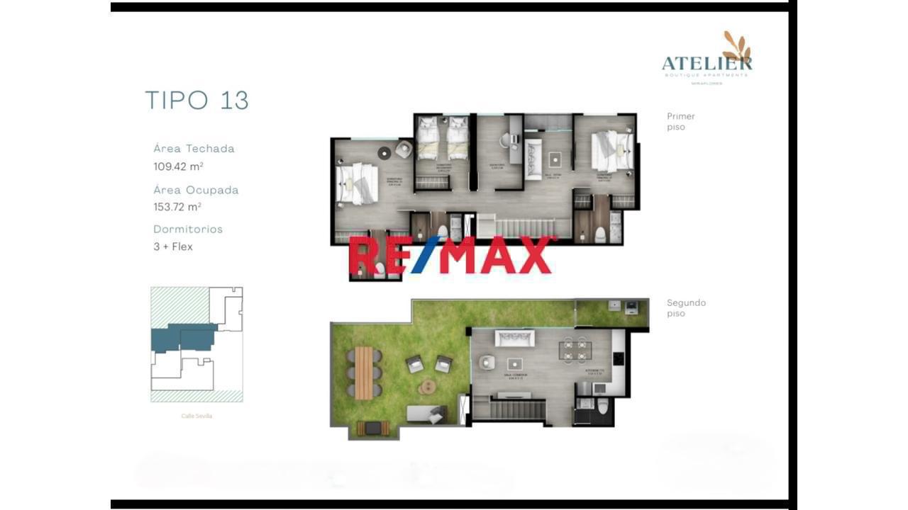 Venta Duplex Amoblado/Cochera Miraflores Limite Con San Isidro