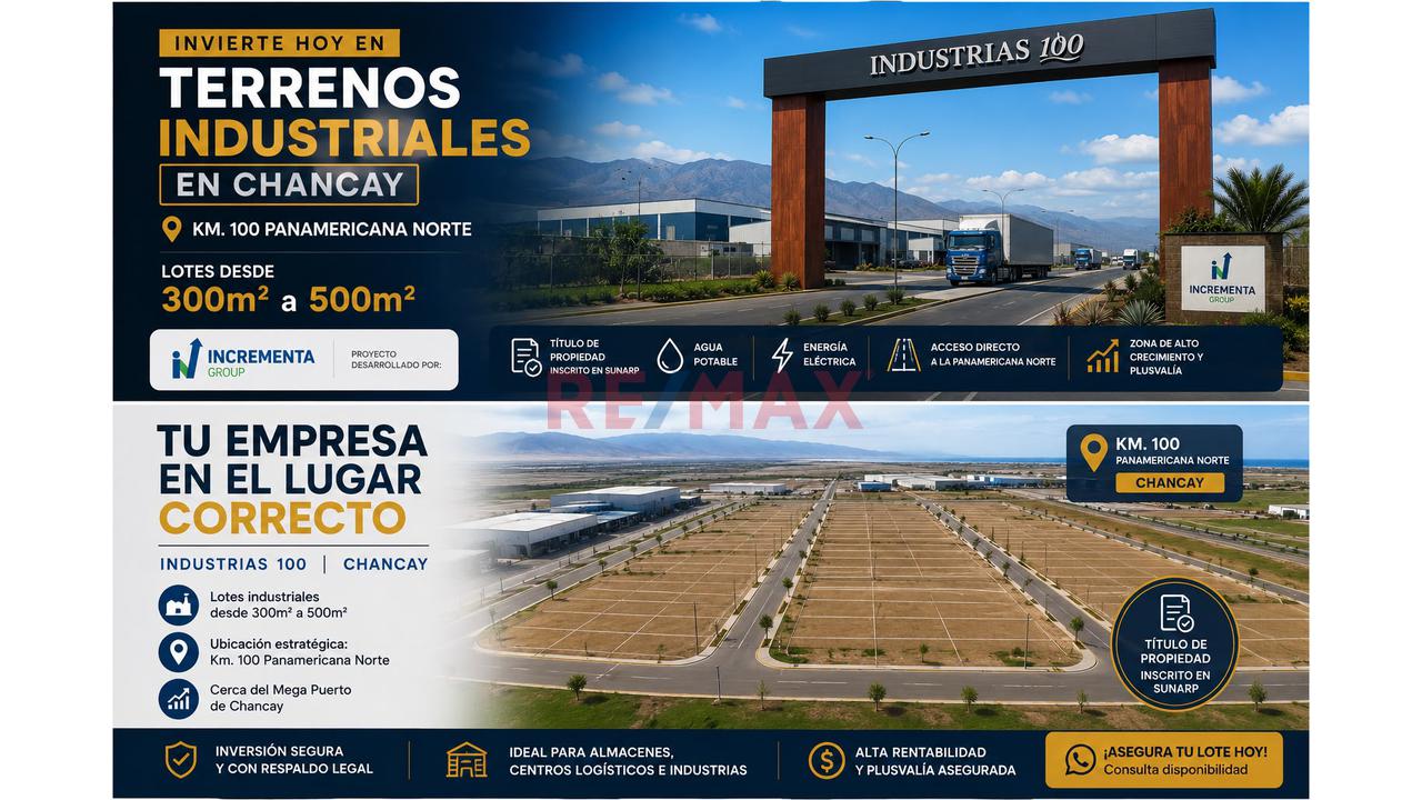 Terrenos Industriales En Chancay | Desde 300 M² - 2