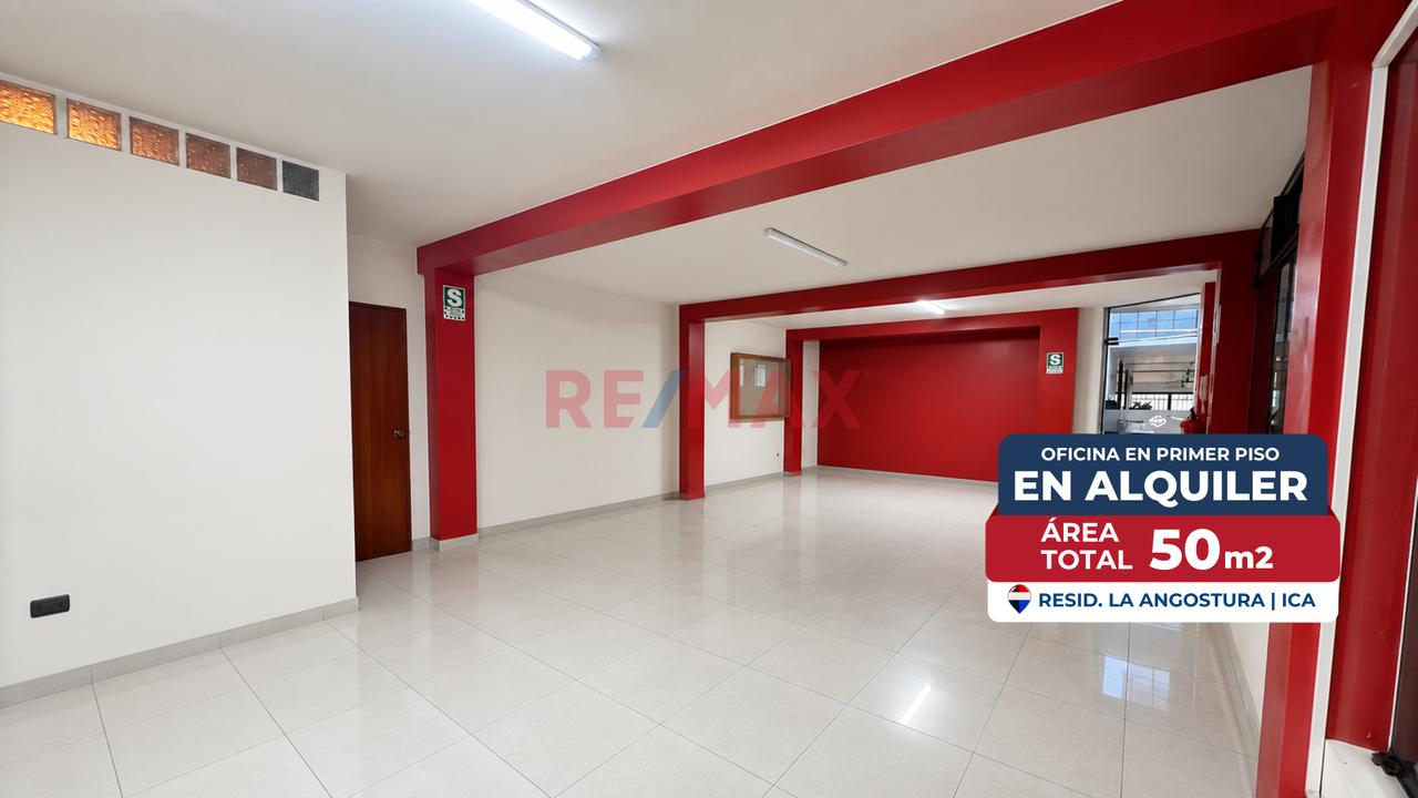 Oficina En Alquiler En Primer Piso | Residencial La Angostura | Ica - 1
