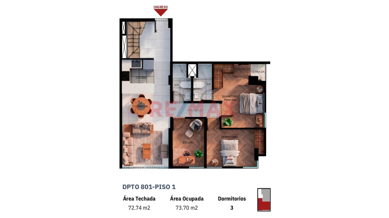 🏡✨ ¡Lanzamiento En Preventa! Proyecto San Francisco 12 ✨🏡 Departamento 801 - 3