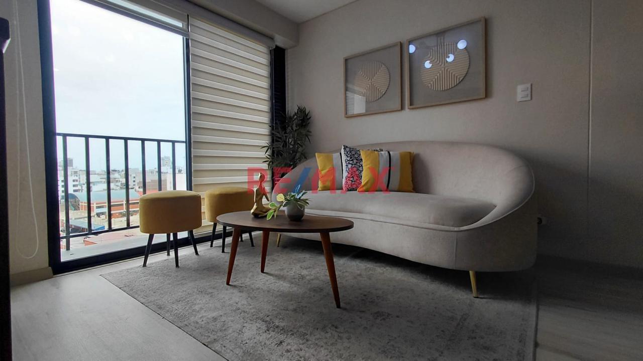 Alquiler De Departamento Amoblado En San Miguel - 1 Hab. Piso 9 Con Vista Panorámica