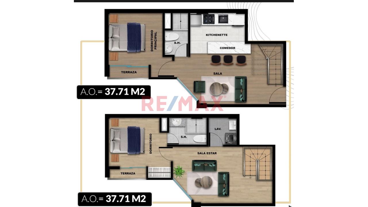 Proyecto De Departamentos  Duplex  De Estreno En  Venta  La Calera - Surquillo - 5