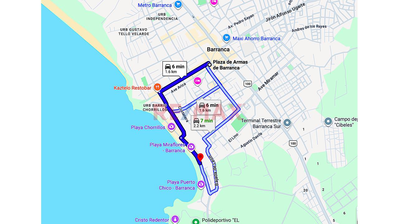 Venta De Terreno Para Desarrollo Turistico En Barranca Playa Chorrillos - 5