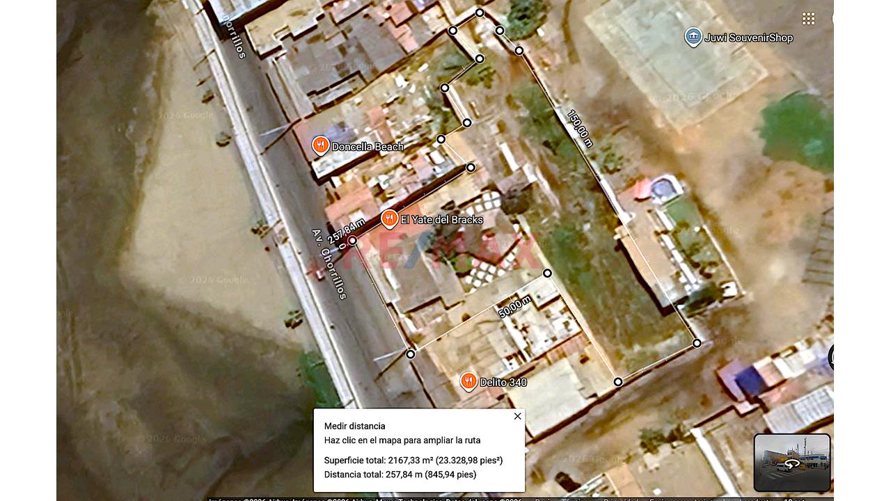 Venta De Terreno Para Desarrollo Turistico En Barranca Playa Chorrillos - 8