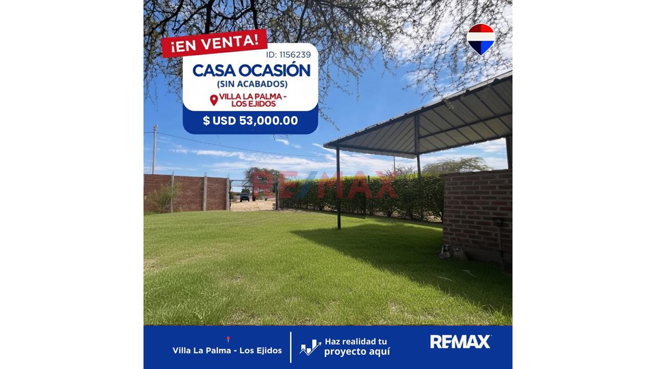 ✔✔🚀Rebajada A $53,000 🏚Vendo Linda Casa Sin Acabados En Villa La Palma✔✔La Puedes Acabar A Tu Gusto 484 M2📌📌 — foto 2