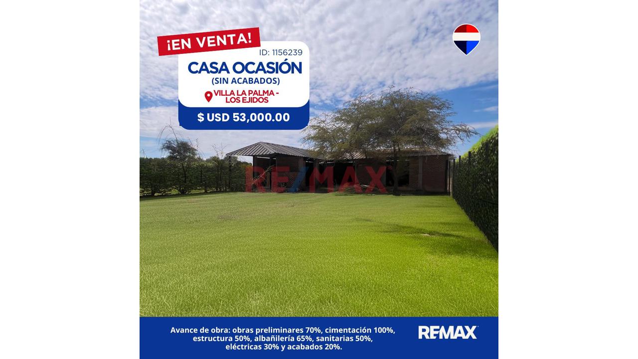 ✔✔🚀Rebajada A $53,000 🏚Vendo Linda Casa Sin Acabados En Villa La Palma✔✔La Puedes Acabar A Tu Gusto 484 M2📌📌 — foto 4