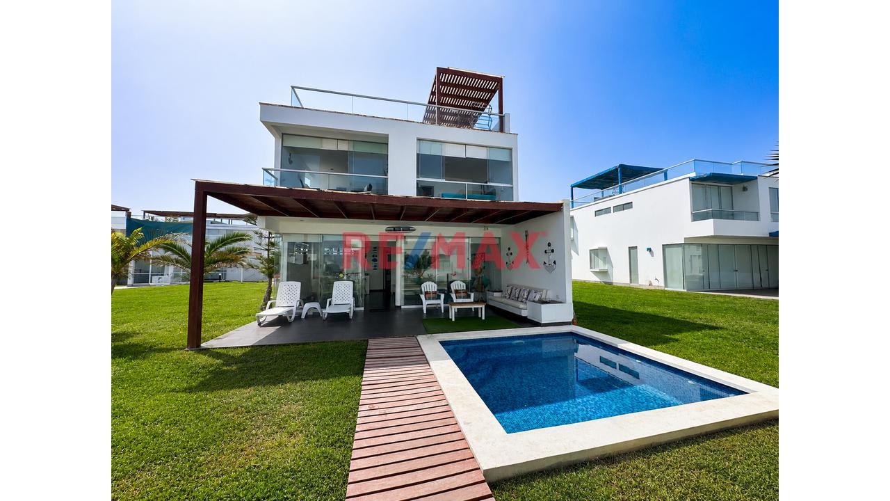 🏖️ Casa De Playa Con Piscina Y Vista Parcial Al Mar | Condominio Panorama – Asia