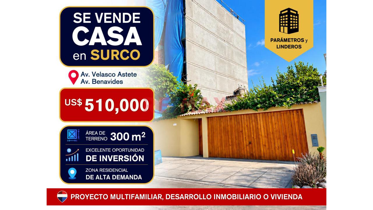 Vendo Hermosa Casa En Surco