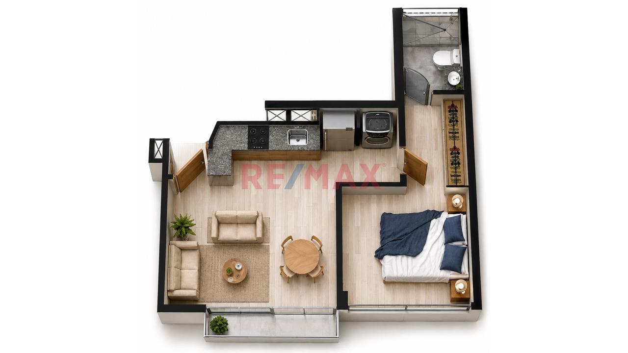 Venta De Dpto De Bien Futuro Surquillo  | 1 Dorm | Financiamiento Directo — foto 2