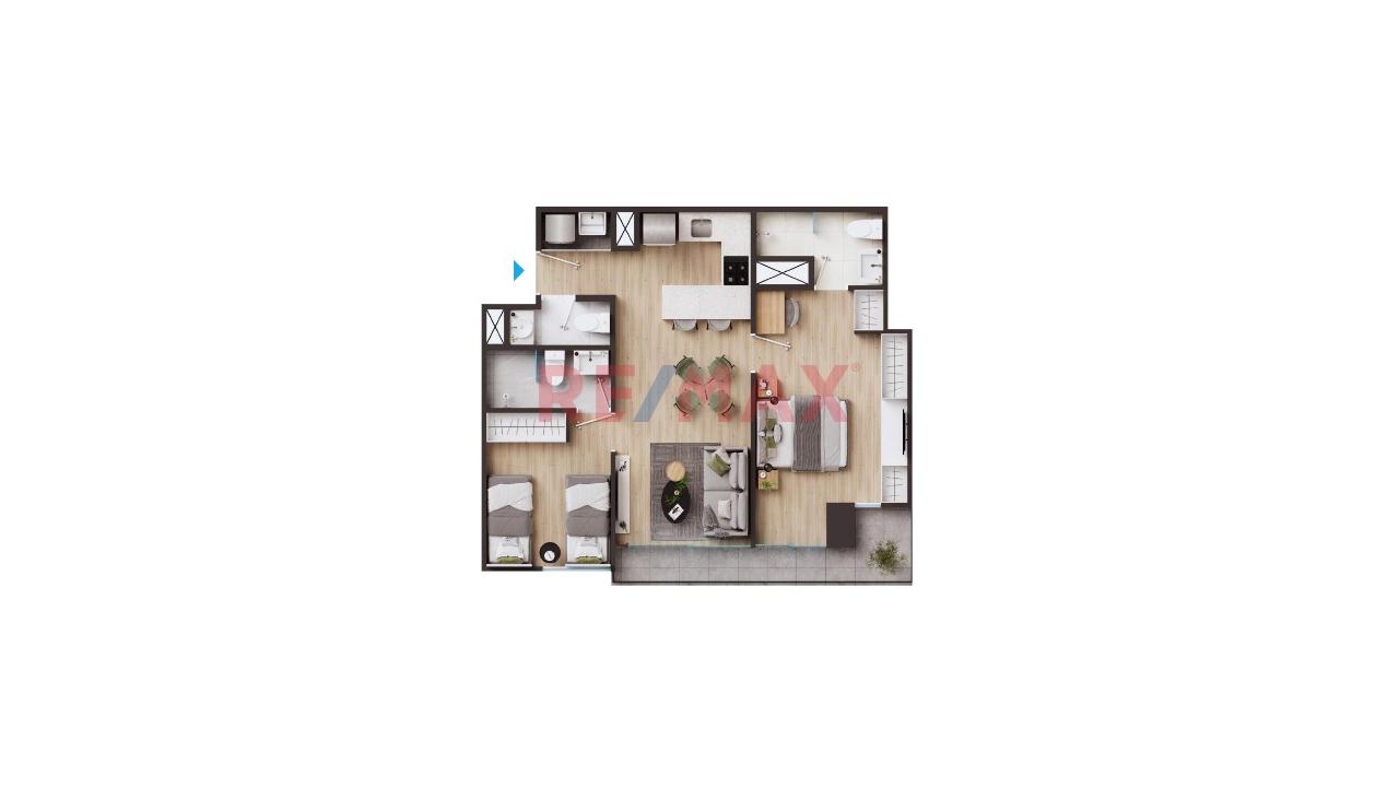 Venta Departamento 63 Mts2 Dos Habitaciones — foto 6