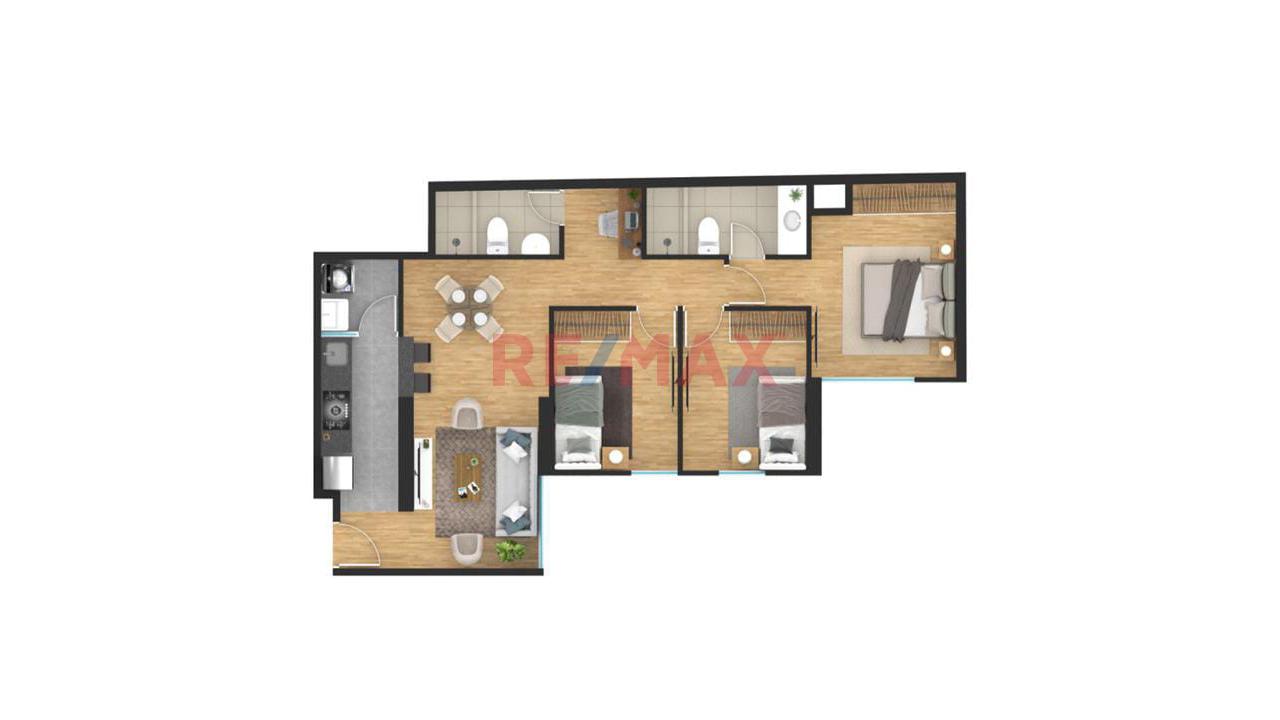 Alquilo Dpto En Jesús María | 3 Dormit. | 2 Baños | Piso 8 | 72.5M² | — foto 14