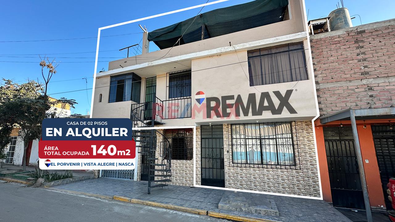 Casa De 02 Pisos En Alquiler | Solo Empresas | El Porvenir (Nazca) - 1