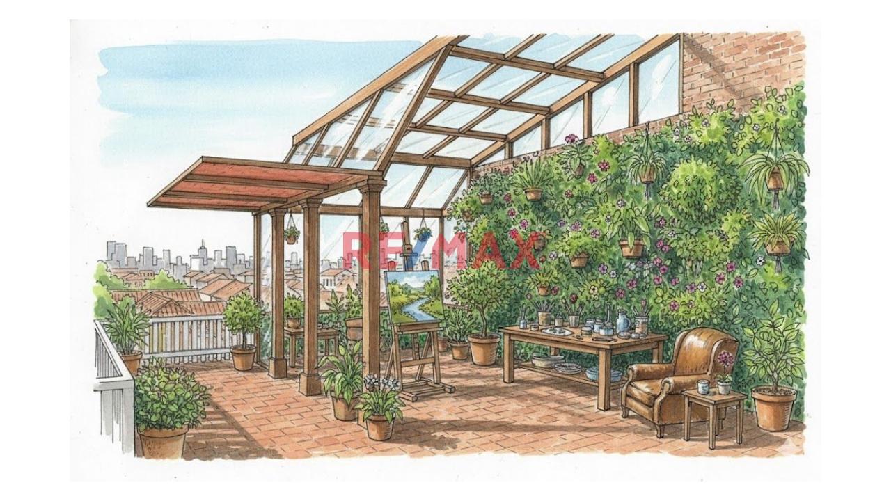 Azotea Para Invernadero De Plantas O Para Artista Plástico En El Hermoso Olivar De San Isidro - 13