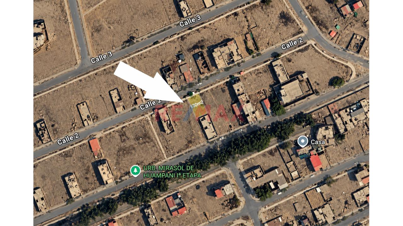 Terreno En Venta En La Urbanización Mirasol De Huampani 130.20 Mt2