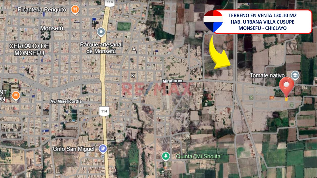 Terreno En Venta Urbanizacion Villa Cusupe Monsefu - 2