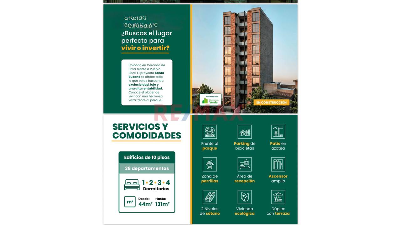 Venta De Departamentos Ubicado En Cercado De Lima, Frente A Pueblo Libre.