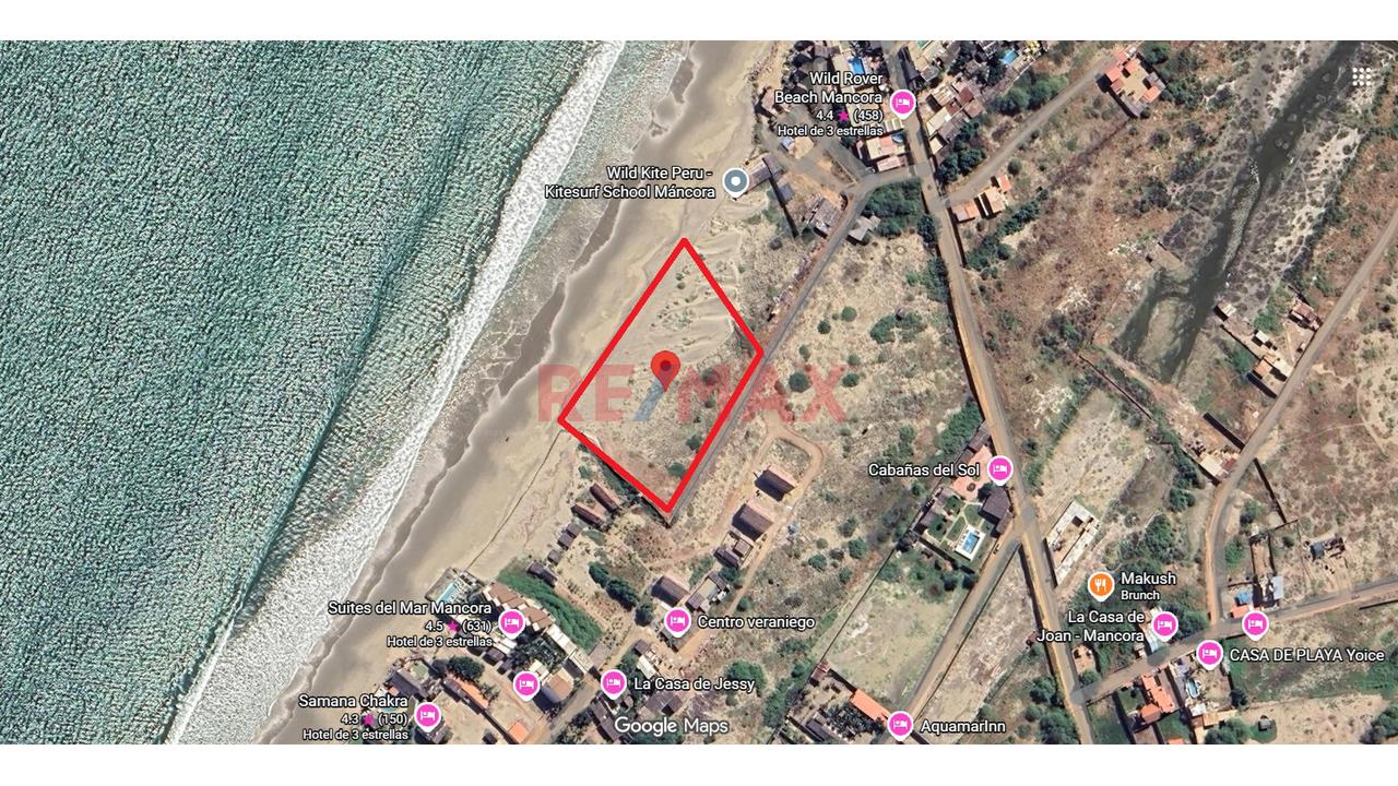Exclusivo Terreno De 8,000 M2 A Us$420,000 A Un Paso Del Mar – Primera Fila - Mancora - 3