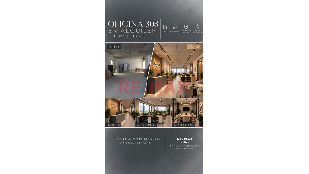 Oficina En Alquiler 228.54 M – Torre Olguín | Surco — foto 3