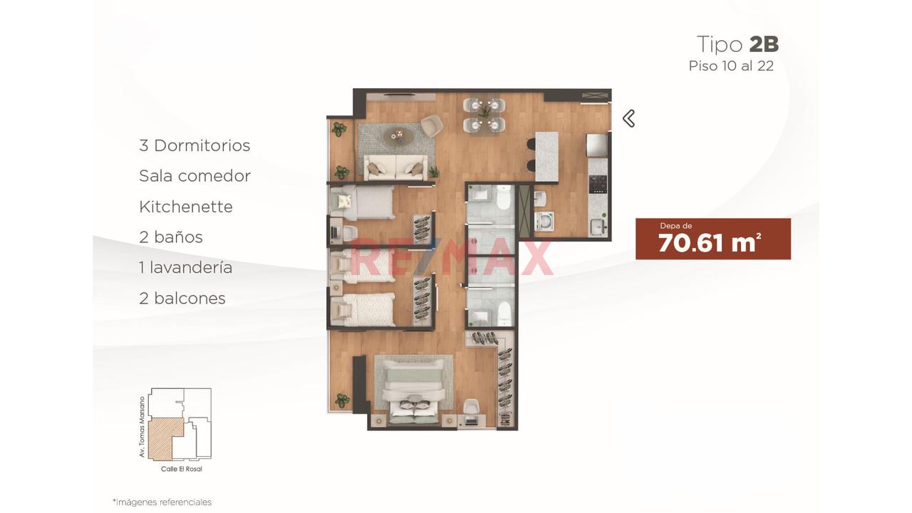 Departamento De 3 Dormitorios En Venta – Proyecto Sukha | Surquillo — foto 9