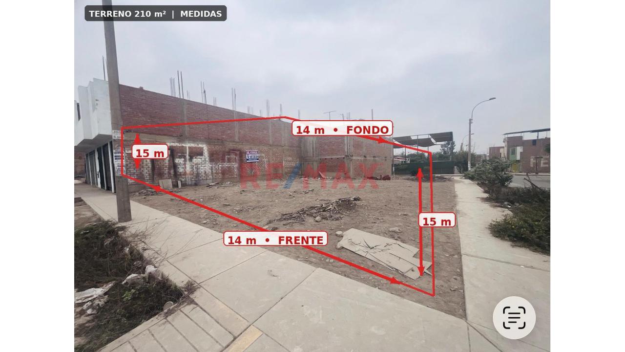 🚨 ¡Terreno En Venta En Avenida Y Esquina!  📍 Urb. Santa María, 4.ª Etapa – Carabayllo 📌 Alameda Central  📐 Área Total 210 M² - 5