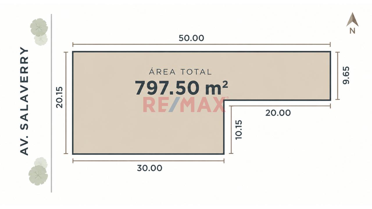 Se Vende Terreno De 797 M² En La Cdra. 29 De Av. Salaverry. 20.15 Ml De Frente. Ideal Para Proyecto. Terreno En Excelente Ubicación De San Isidro – Ideal Para Proyecto — foto 2