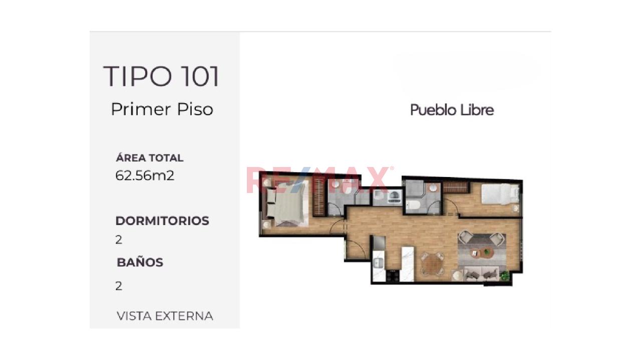 Departamento De 2 Dormitorios En Primer Piso, En El Corazón De Pueblo Libre — foto 8